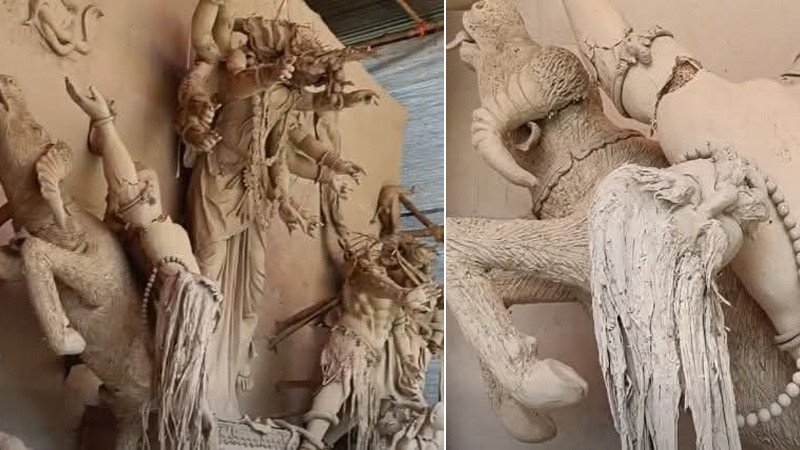 টাঙ্গাইলে রাতের আঁধারে মন্দিরে হামলা, ভাঙচুর করা হলো ৪ প্রতিমা